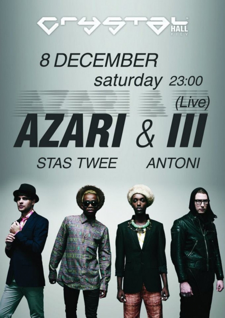 Концерт Azari & III в Киеве  2012, заказ билетов с доставкой по Украине